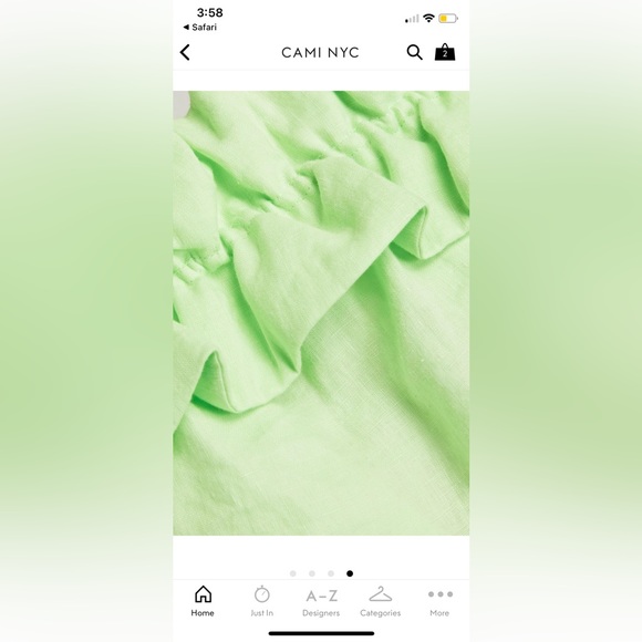 Cala Off-The-Shoulder Linen Top - Neo Mint - Picture 6 of 6